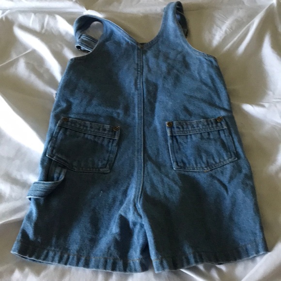 Kids Vintage Denim Short Overalls 24M - Picture 5 of 7